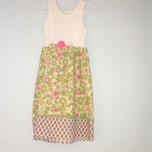 Sleeveless floral kids dress